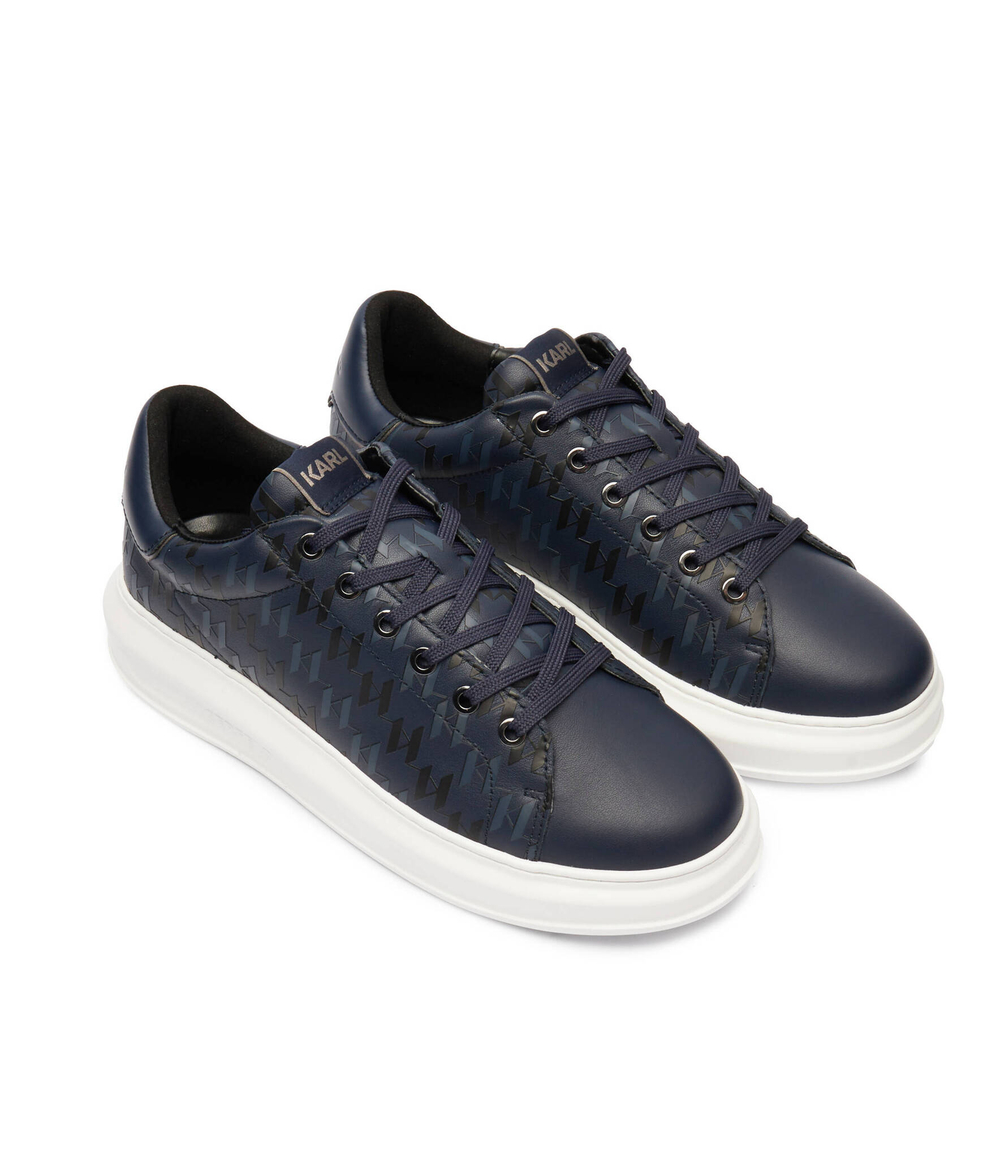 Кожаные кроссовки kapri Karl Lagerfeld - темно-синий(KL52572)