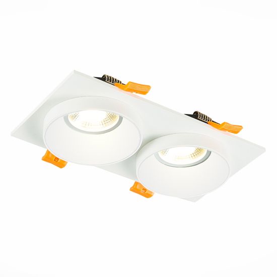 ST206.528.02 Св-к встр. Белый GU10 2*50W  IP20 L175xW92xH38 220V Без ламп Встраиваемые светильники