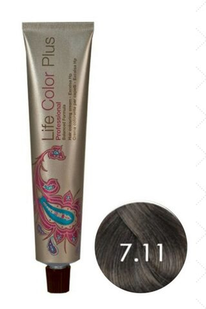 7.11 NEW интенсивный пепельный блондин Life Color Plus.100мл