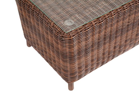 "Кон Панна" столик журнальный из искусственного ротанга, цвет коричневый