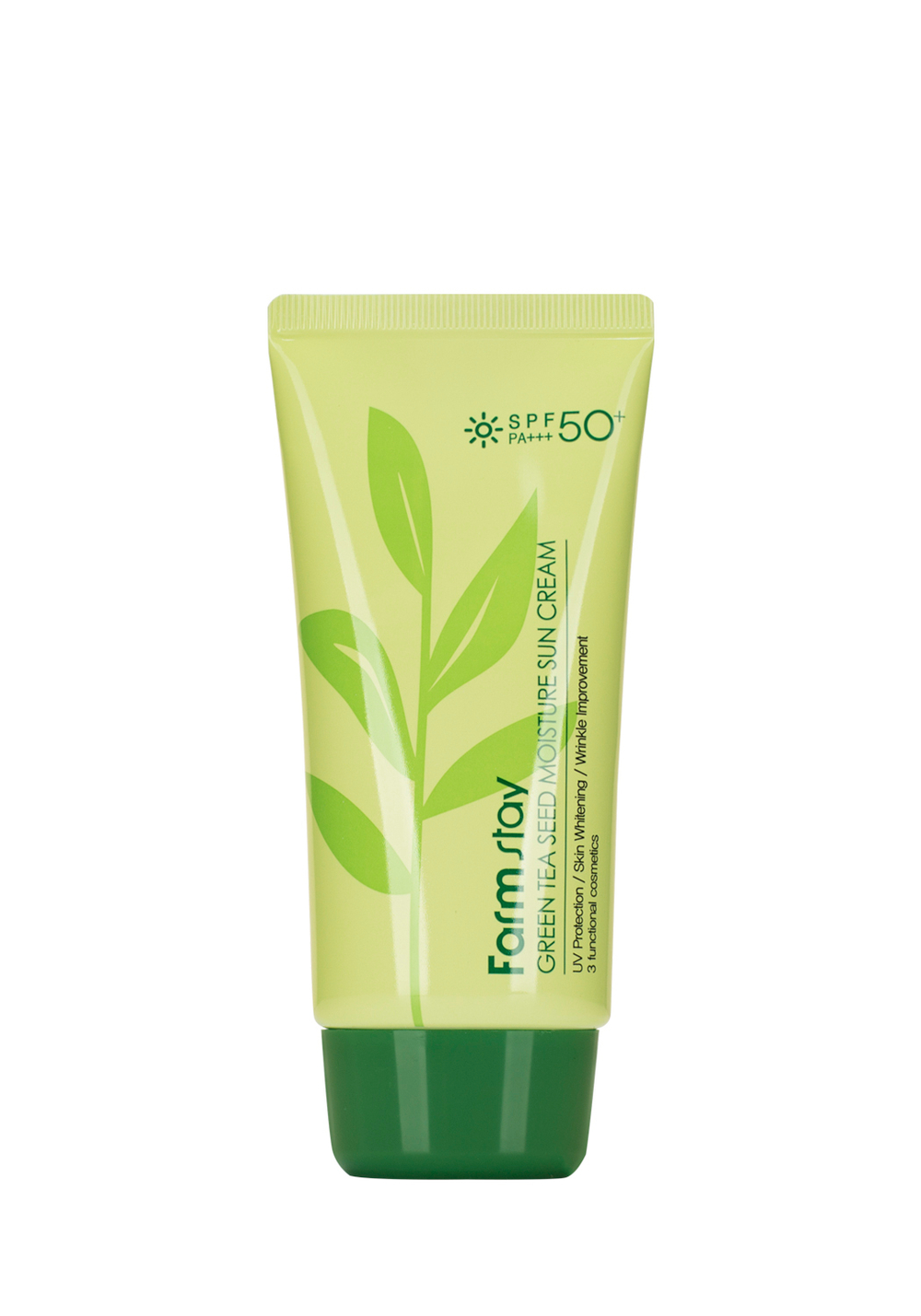 FarmStay Green Tea Seed Moisture Sun Cream SPF 50/PA+++ Солнцезащитный крем с семенами зеленого чая