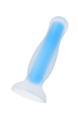 Анальная втулка, светящаяся в темноте, Beyond by Toyfa Victor Glow, силикон, синий, 10 см