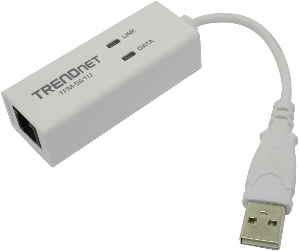 Аналоговый модем TRENDnet &lt;TFM-561U&gt; 56K USB Phone/Internet/Fax Modem V.92