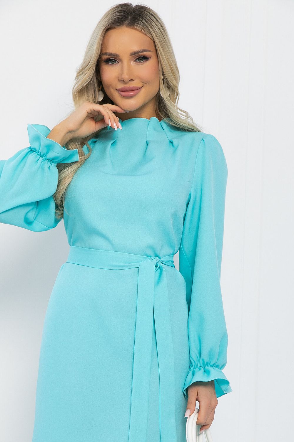 Платье Яркий акцент (голубое) П12963-36М LT Collection