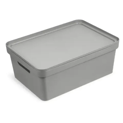 Коробка для хранения Фортуна 380х150 серая С746СЕР (комплект 6 шт)