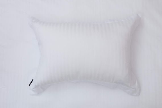 Моне (белый) страйп сатин 1.6