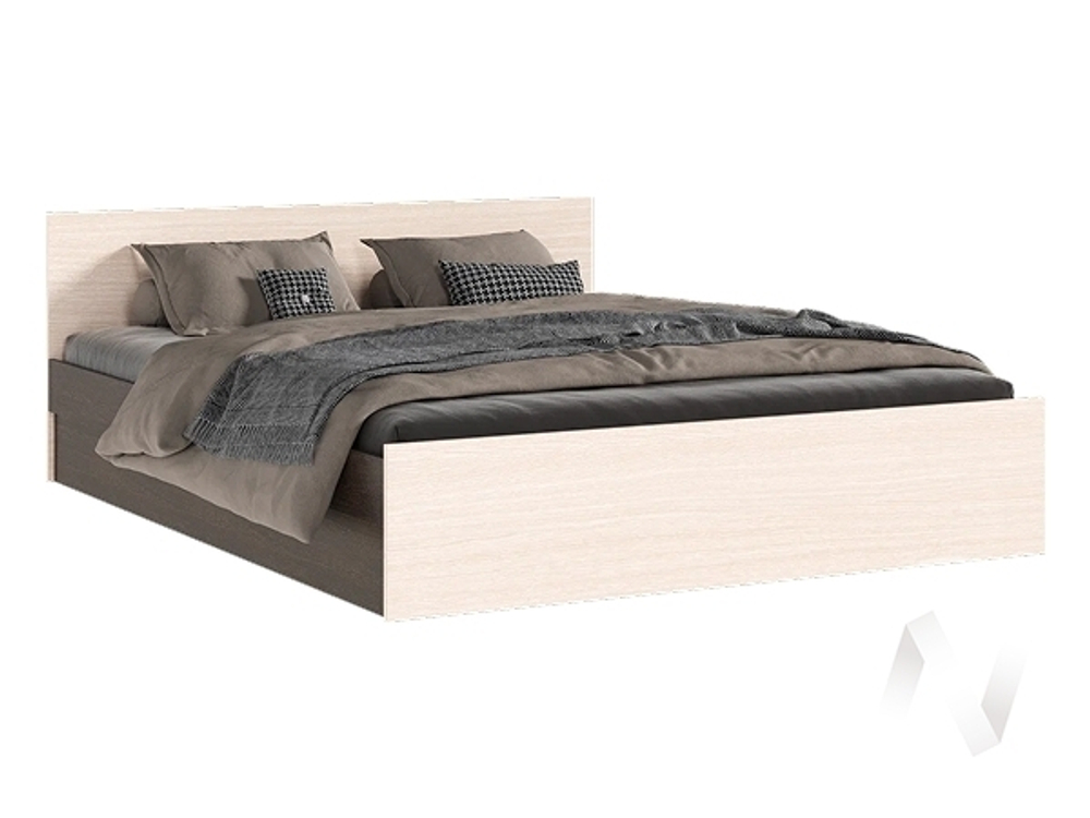 Кровать 1;6м Спальня Бася (венге/дуб беленый)