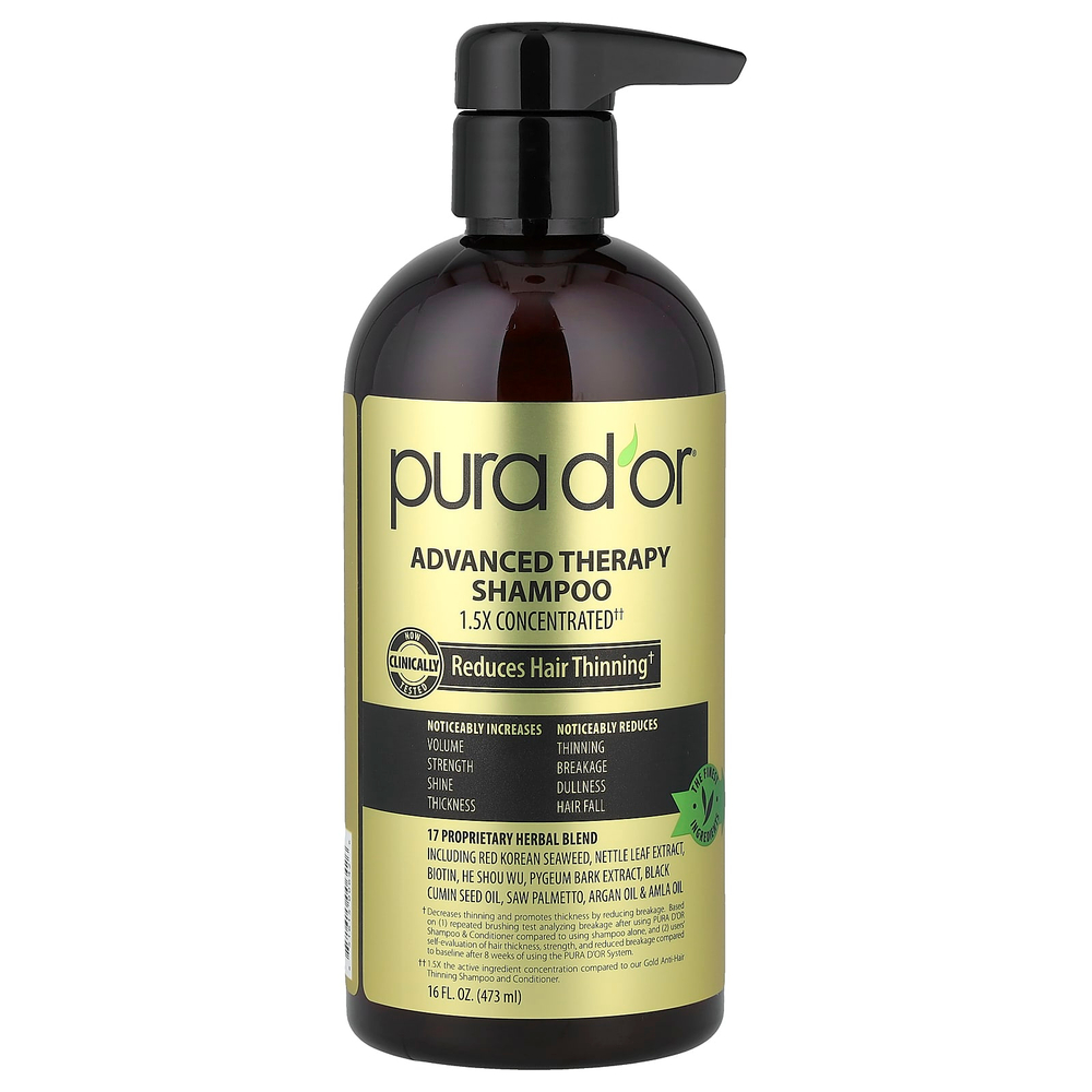 Pura D'or, Advanced Therapy, шампунь, 473 мл (16 жидк. Унций)
