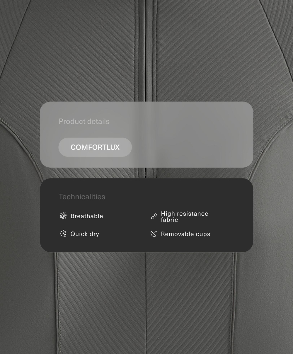 Oysho Топ Comfortlux с длинными рукавами, темный антрацит