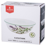Салатник керам, кругл, 21.5х7.5 см, 1.35 л, Agness, 358-2157