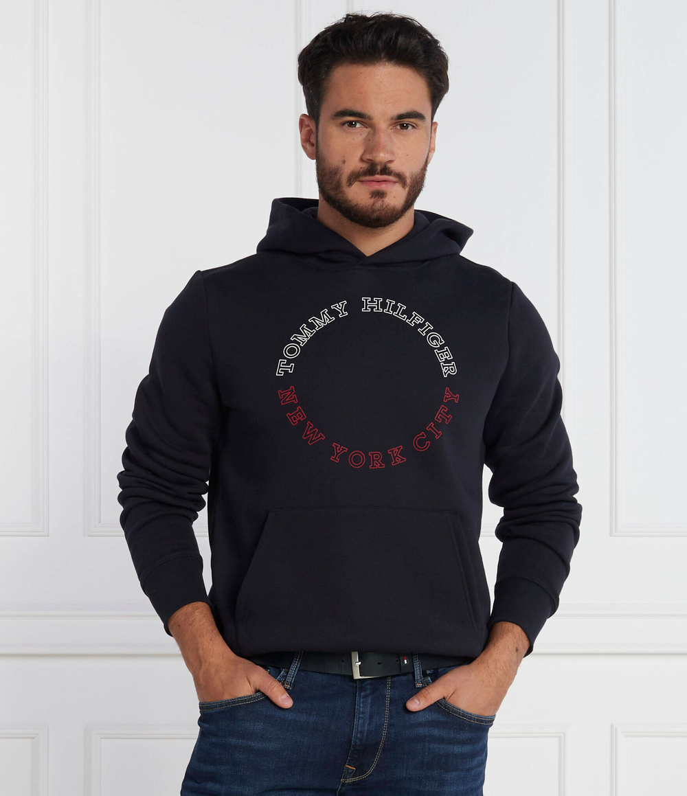 Худи MONOTYPE ROUNDALL Tommy Hilfiger - темно-синий(MW0MW32655)