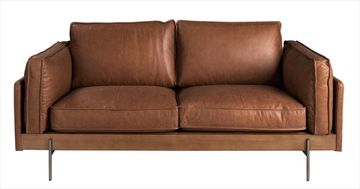 Диван 2-местный 6222 SL Angel Cerda из табачно-коричневой кожи