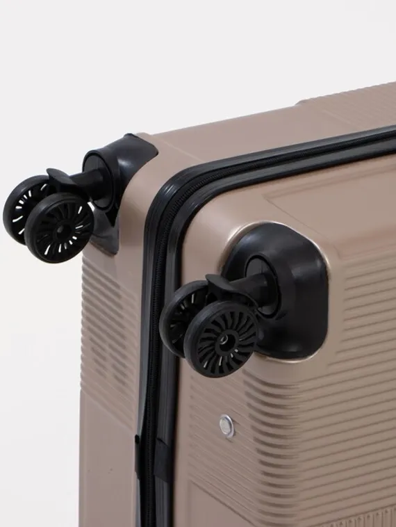 Чемодан маленький 24" кодовый замок, цвет золотой