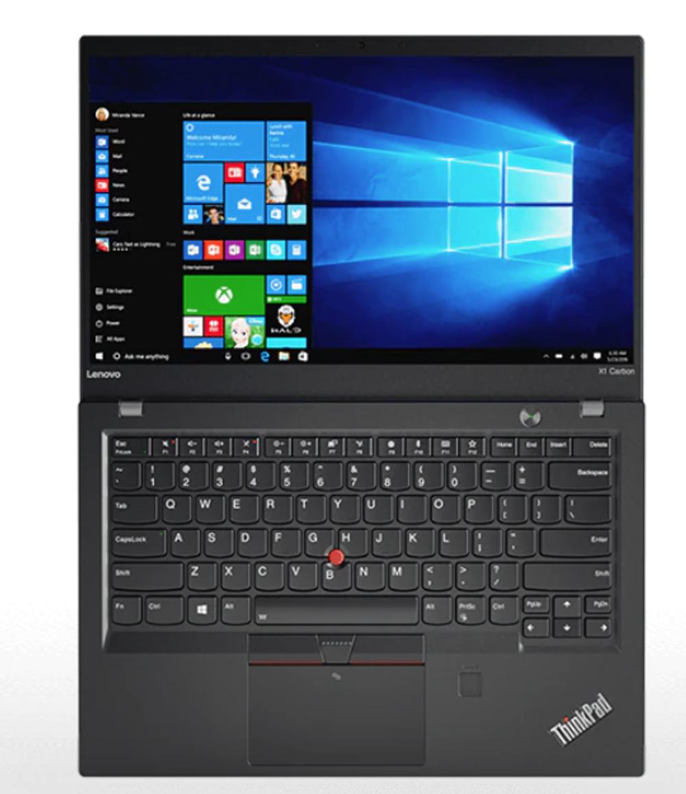 14" Ноутбук Lenovo Thinkpad X1 Carbon G5 (1920x1080, Intel Core i7-7600U, RAM 16ГБ, SSD 512ГБ, Intel HD Graphics 620, Win 10Pro)