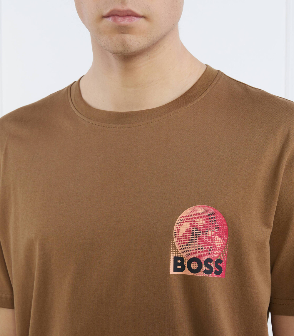 Футболка TeeUniverse BOSS ORANGE - коричневый(50491723)