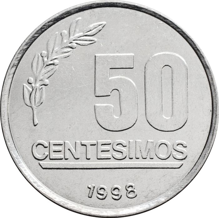 50 сентесимо 1998 Уругвай