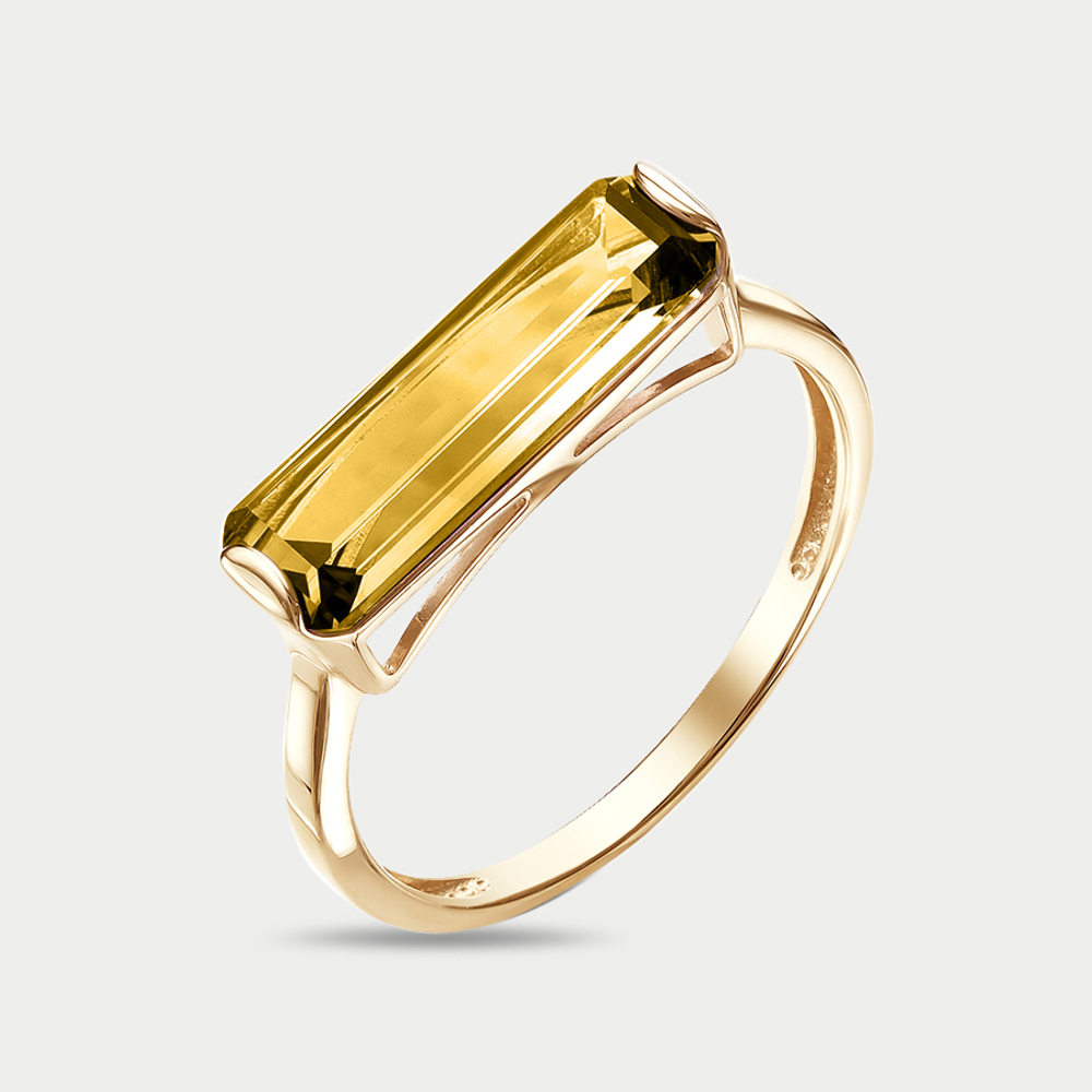 Женское кольцо из розового золота 585 пробы с султанитом (арт. 11805226)