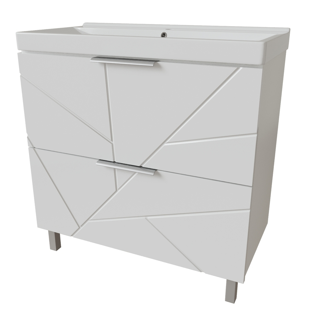 Тумба д/ванной "Гранд-80" под раковину Fest-80 (Sanita Lux) (ПВХ)