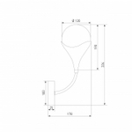 Бра Eurosvet Calyx 60168/1 латунь