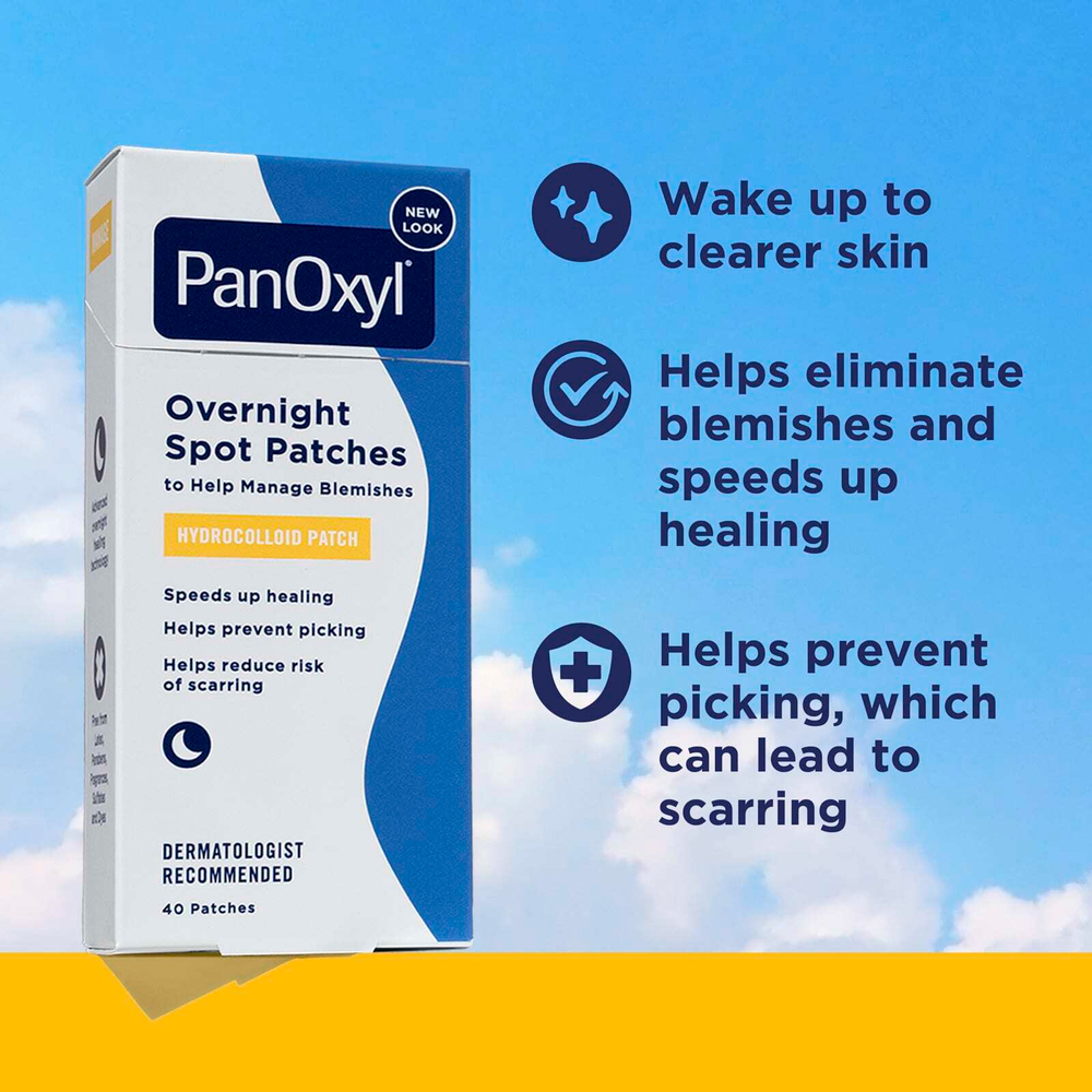 PanOxyl, ночные патчи для точечного применения, 40 патчей