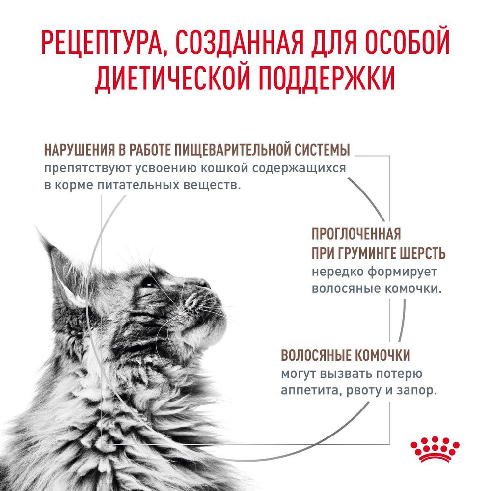 Royal Canin Gastrointestinal Hairball Корм сухой диетический для взрослых кошек 400 г