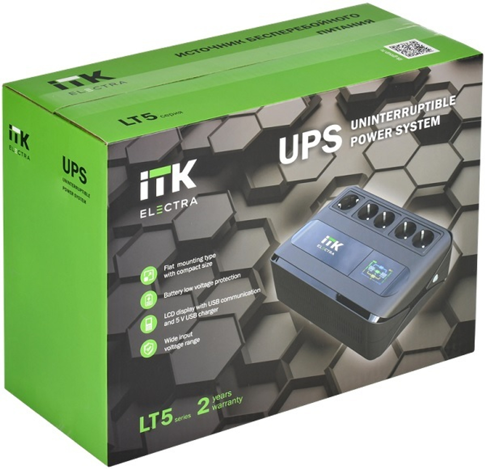 Источник бесперебойного питания  ITK ELT5-800VA-1-001