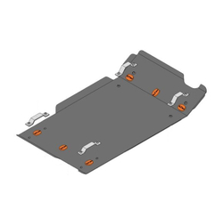 Защита ALFeco кпп и рк для Land Rover Discovery 2 2002-2004, V-2,5 (сталь 2 мм) арт.ALF3803st