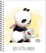 Тетрадь МАЛЕНЬКИЙ ПАНДА 170х203, 48 л. гребень, 4+0+ВД-лак, 4 диз