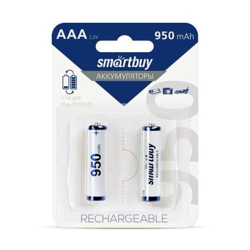 Аккумуляторы 2 шт. Smartbuy AAA 950МН-BL2
