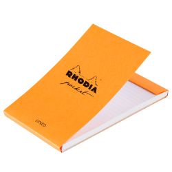 Блокнот Rhodia Classic 7,5х12 в линейку 80 гр оранжевый (8680C) 2