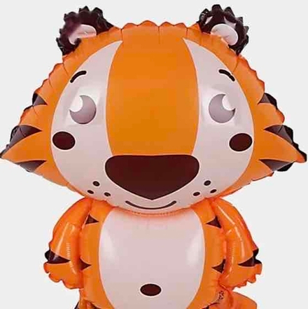 Шар с клапаном (27""/69 см) Мини-фигура, Тигр, 1 шт. Под воздух. В250