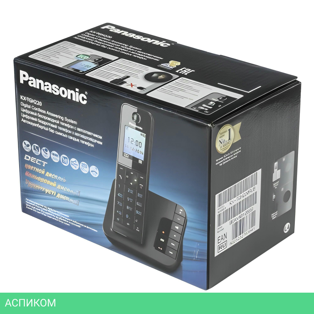 Радиотелефон DECT Panasonic KX-TGH220RUB