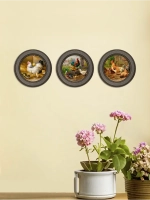 Картины на стену интерьерная на холсте 3 шт 17.5 см