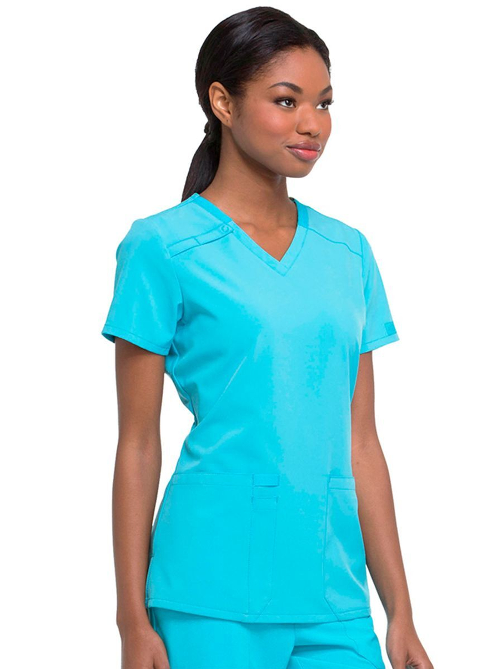 Топ медицинский женский Dickies DK615, голубой, XS