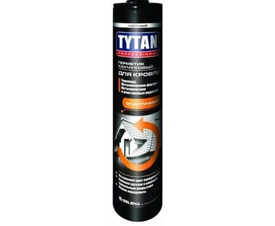 Герметик каучуковый для кровли Tytan Professional Черный 310мл