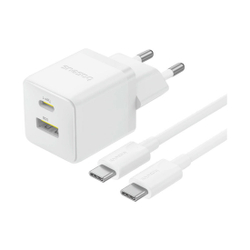 Адаптер питания Baseus Palm C+U 30W White( в комлпекте кабель Type-c) (P1011160A213-01)