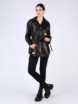 Кожаная куртка демисезонная рубашка