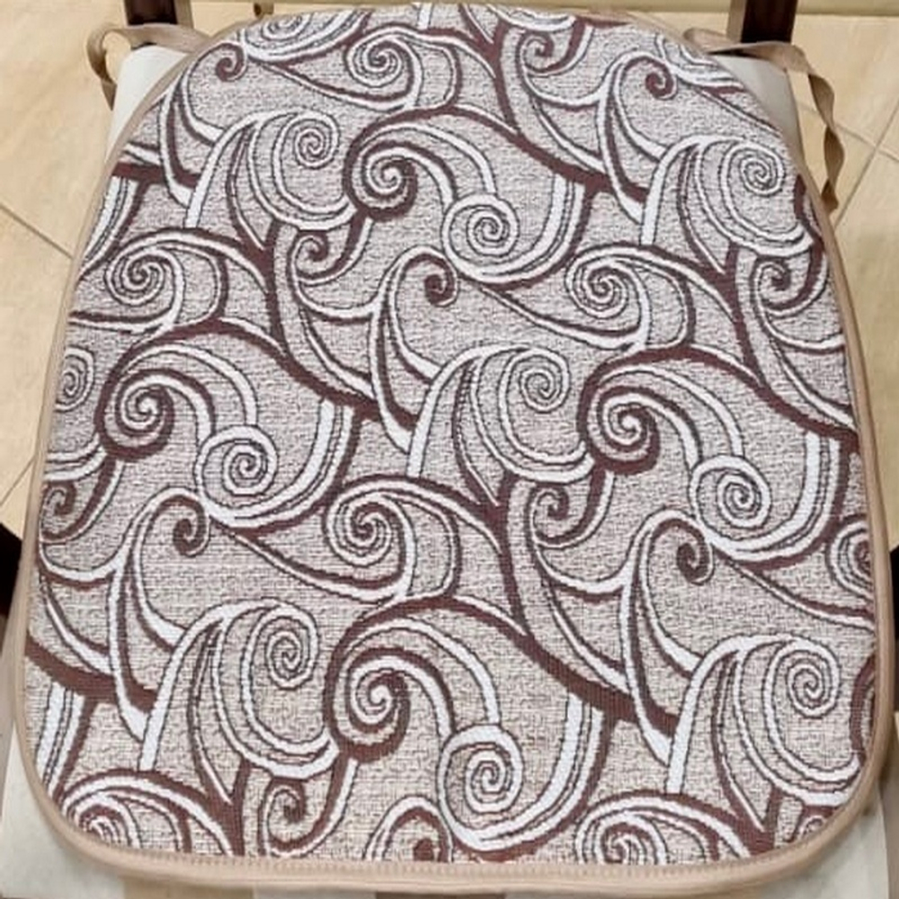 Сиденье из ткани на стул "ДВ. АМЕТИСТ" дизайн: 347/1, размер 43*43см, Россия.