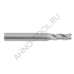 Фреза твердосплавная 5мм (L=50, l=15, хв=6) Z3 45° по алюминию и цвет.металлам BRAL-3E-D5.0 AHNO