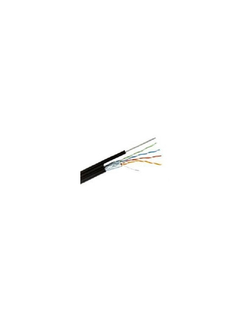 REXANT (01-0144) Кабель FTP CAT5e 4 пары (305м) 0.51 мм OUTDOOR + ТРОС*1