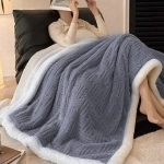 Плед 200*230 см «SOFT» двусторонний, цвет серый