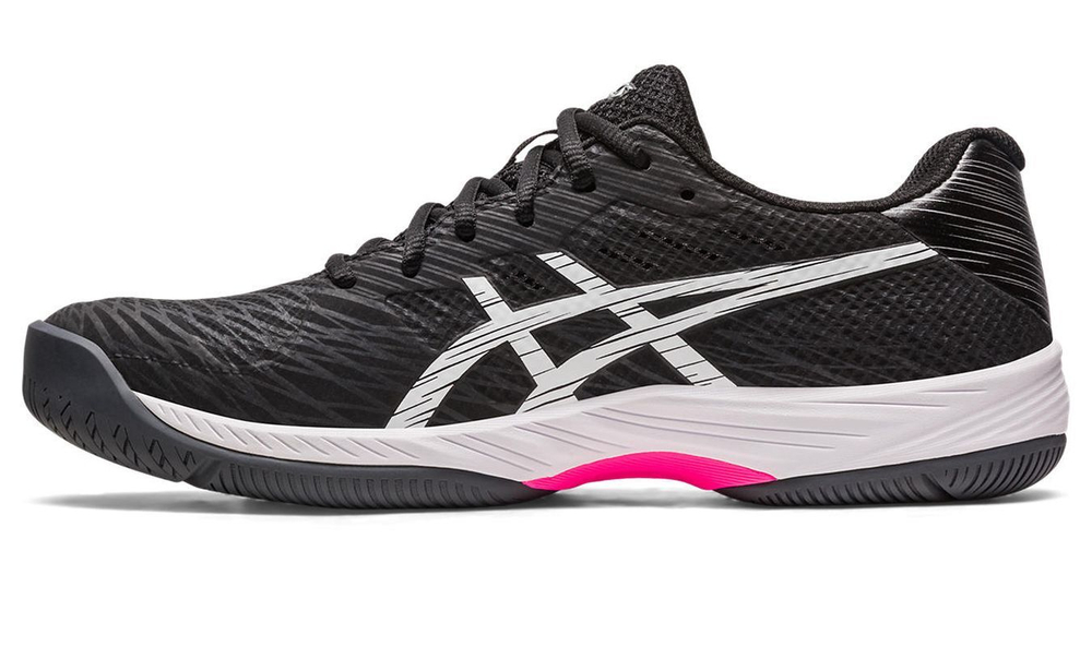 Мужские кроссовки теннисные Asics Gel-Game 9 - black/hot pink
