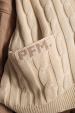 Кардиган на молнии с косами