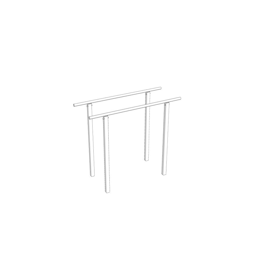 Монтаж уличных брусьев Sv Sport (УБ-1)