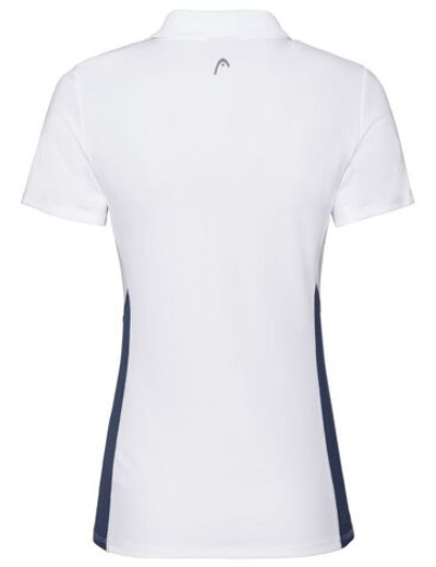 Женское поло Head Club Tech Polo Shirt W - white/dark blue
