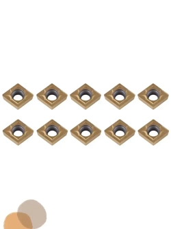 10шт Твердосплавных наконечников с ЧПУ, режущие пластины для токарного станка, токарный инструмент с коробкой