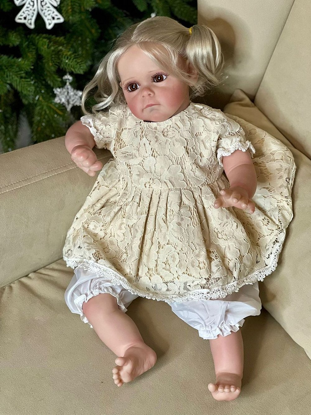 Кукла Реборн мягконабивная 60см в пакете (FA-597)