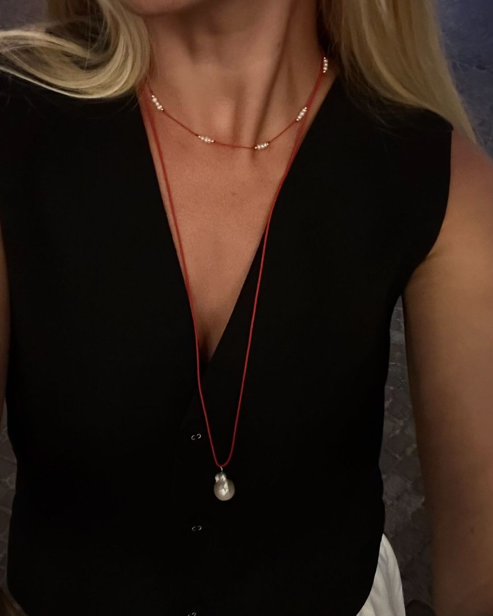 Плетенный шнурок Red