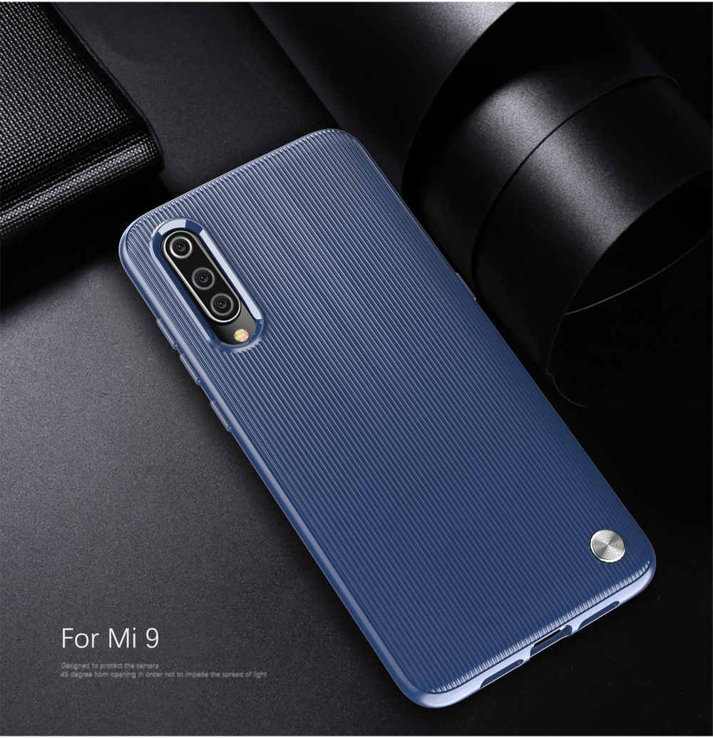 Чехол для Xiaomi Mi 9 (9 Pro 5G) цвет Blue (синий), серия Bevel от Caseport