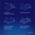 Матрас BuyDream, 18 см, средняя жесткость, независимые пружины